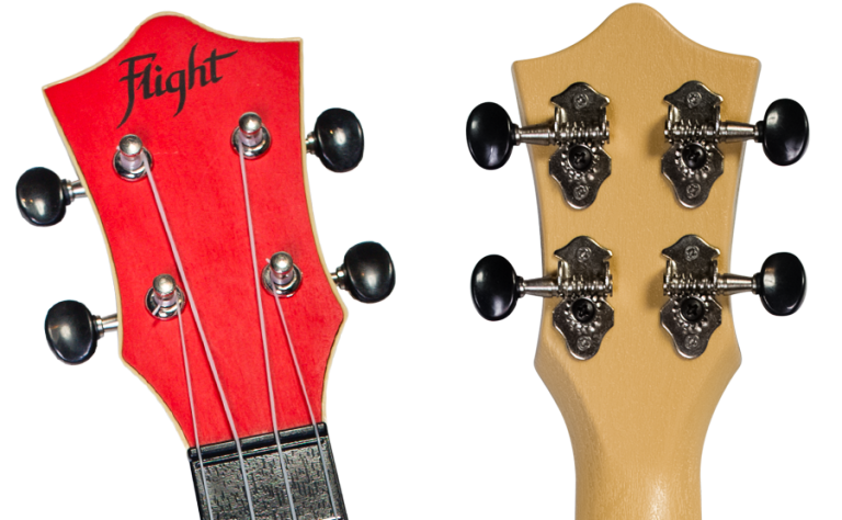 Flight TUS35 Travel Ukulele Soprano Rosso - Plastica ABS Resistente Con Top In Legno Di Tiglio, Custodia Inclusa, Perfetto Per Principianti E Viaggi