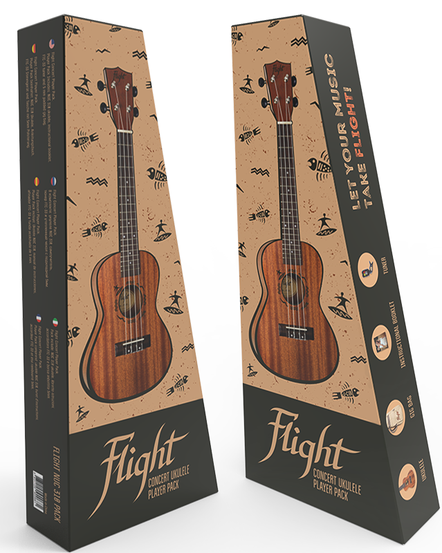 Flight NUC310 Concert Ukulele Pack – Flight Ukuleles