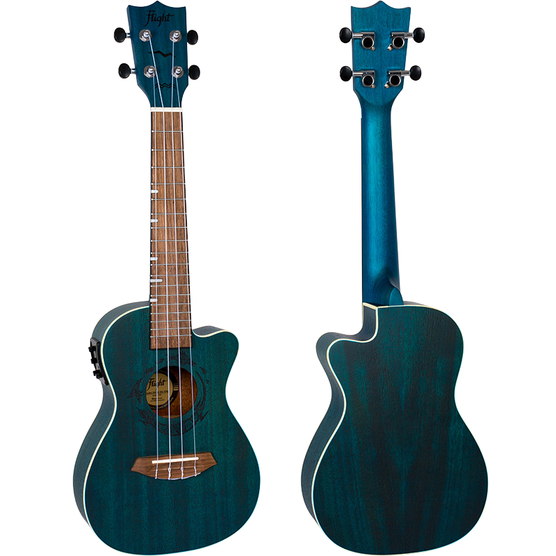 Flight DUC380 CEQ Topaz Electro-Acoustic Concert Ukulele – Flight