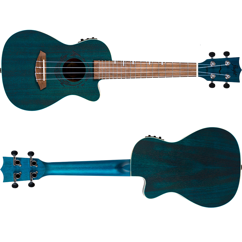 Flight DUC380 CEQ Topaz Electro-Acoustic Concert Ukulele – Flight