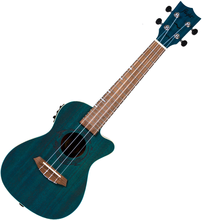 Flight DUC380 CEQ Topaz Electro-Acoustic Concert Ukulele – Flight