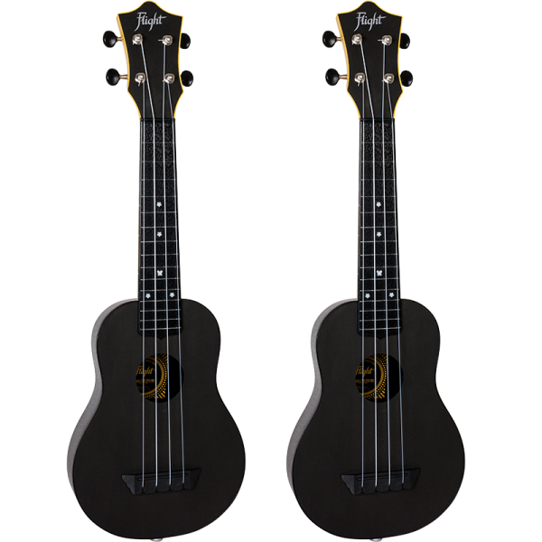 Flight TUS35E Electroacoustic Black Travel Soprano Ukulele Flight
