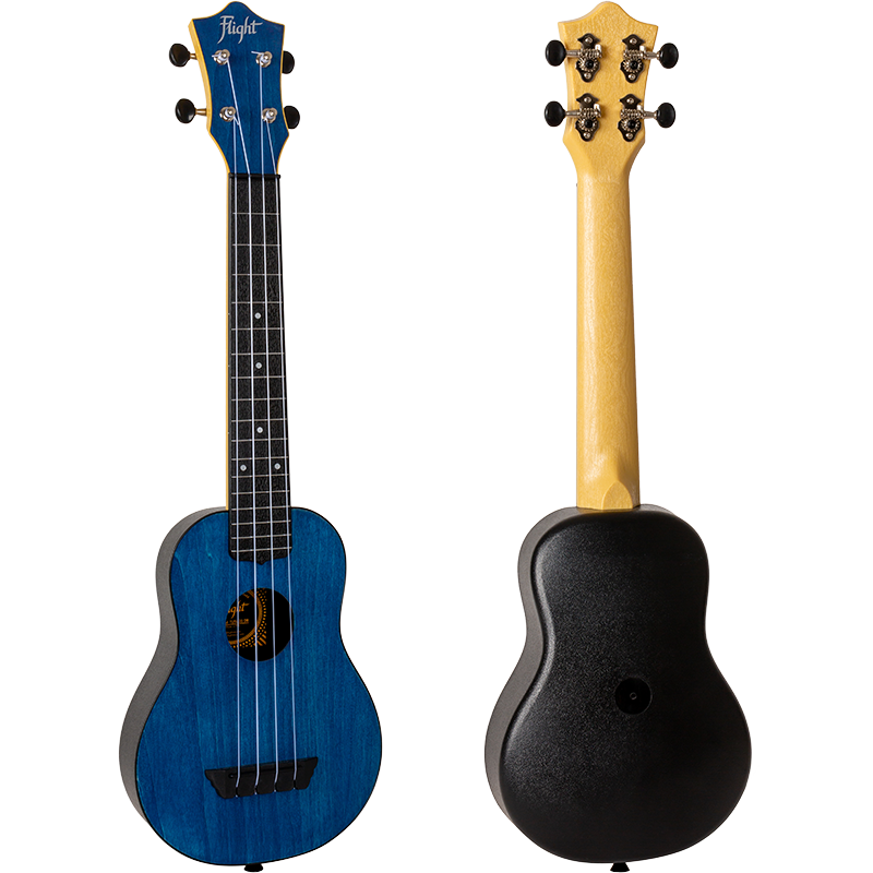 Flight Tusl35 Dark Blue Travel Concert Scale Soprano Ukulele Flight