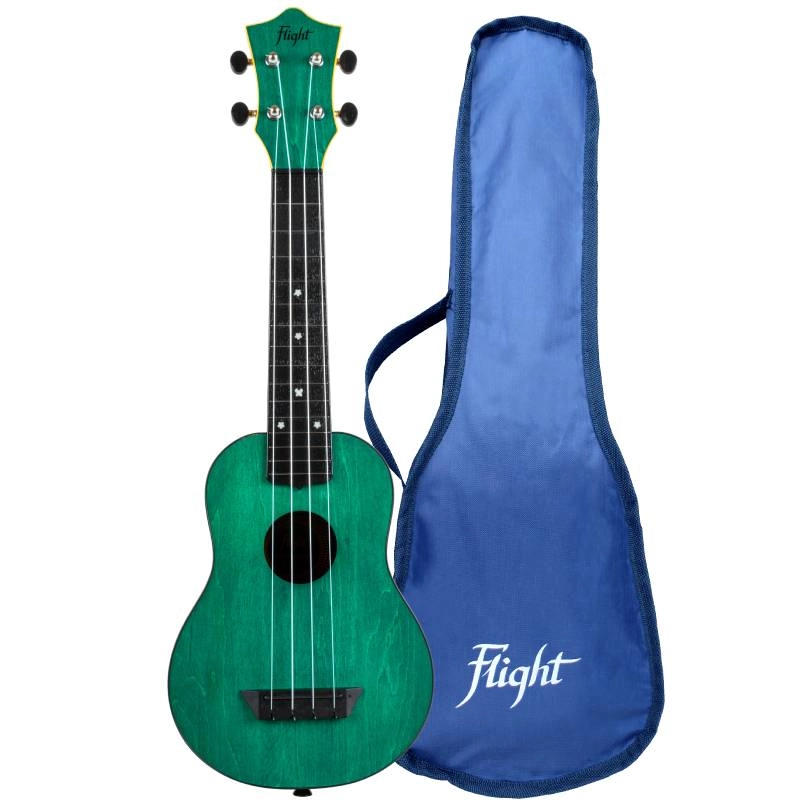 Укулеле сопрано Flight TUS35 Green серии Travel