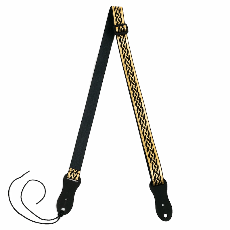 Flight S47 Correa de Ante Negro y Dorado