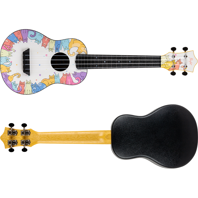 thumbnail image 2 of TUC ABS Concert Travel Ukulele - Colorful Portable Ukulele Kit 2 of 9