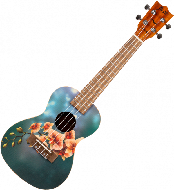 Flight AUC-33 Orchid Concert Ukulele – Flight Ukuleles