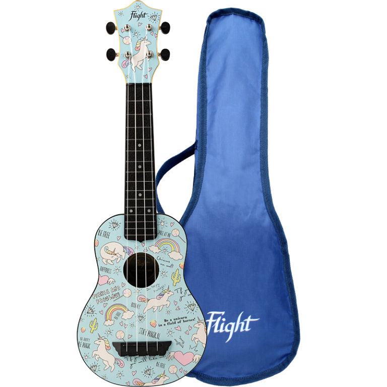 Flight Tus35 Dark Blue Travel Soprano Ukulele Flight Ukuleles