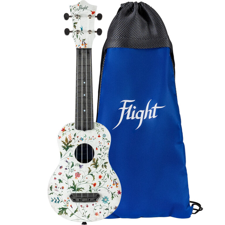 Flight UTS40 Flower Ultra Travel Ukulele Flight Ukuleles