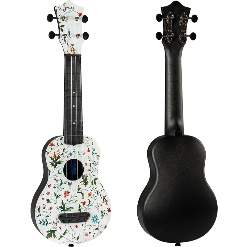 Flight UTS-40 Flower Ultra Travel Ukulele - Polycarbonate Soprano Ukulele