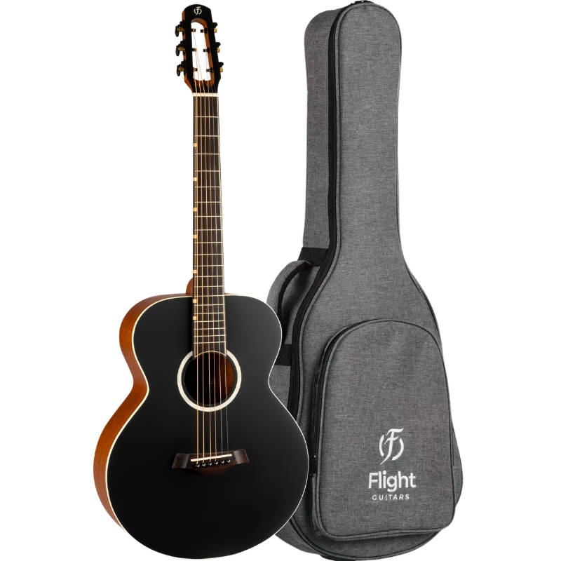 Flight PIXI BK Acoustic Travel Guitar