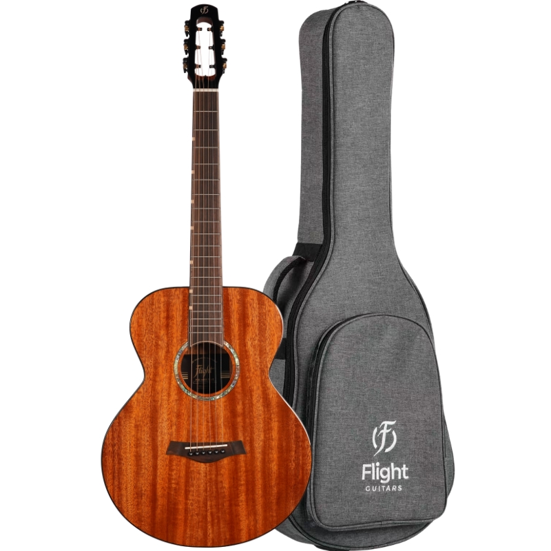 Flight PIXI MAH PLUS Acoustic Travel Guitar